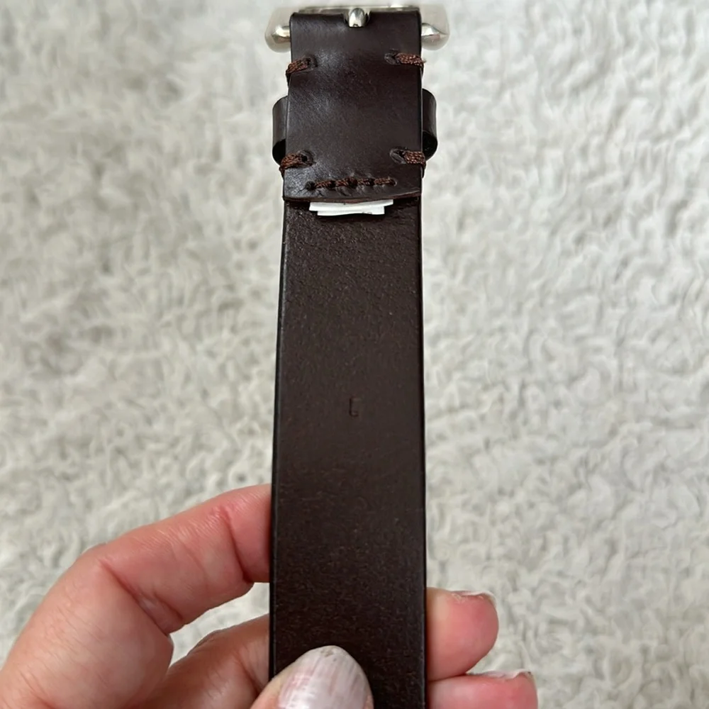 J crew Crewcuts boys brown leather belt (10)